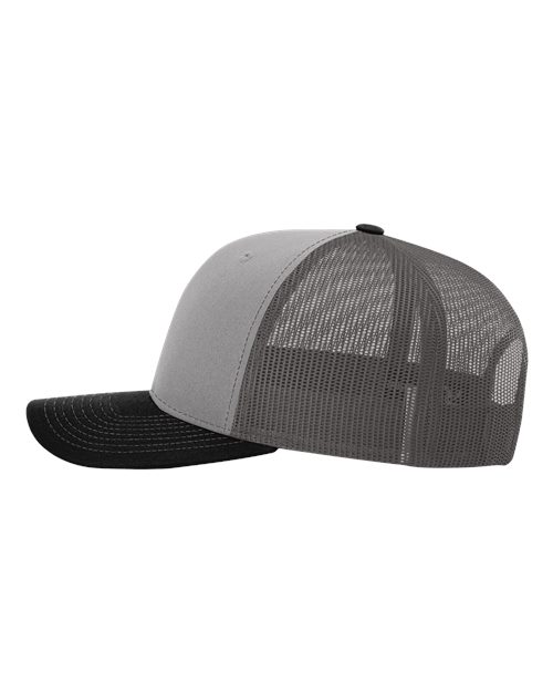 Snapback Trucker Cap - 112 - Grey/Charcoal/Black