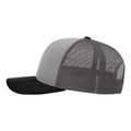 Richardson 112 Snapback Trucker Cap - Grey/Charcoal/Black