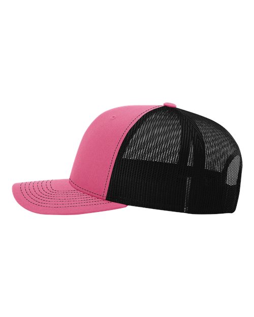 Snapback Trucker Cap - 112 - Hot Pink/Black
