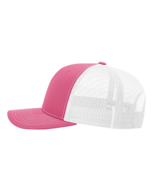 Snapback Trucker Cap - 112 - Hot Pink/White