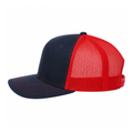 Richardson 112 Snapback Trucker Cap - Navy/Red