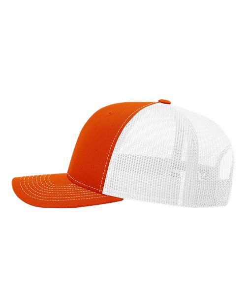 Snapback Trucker Cap - 112 - Orange/White