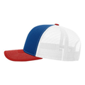 Richardson 112 Snapback Trucker Cap - Royal/White/Red