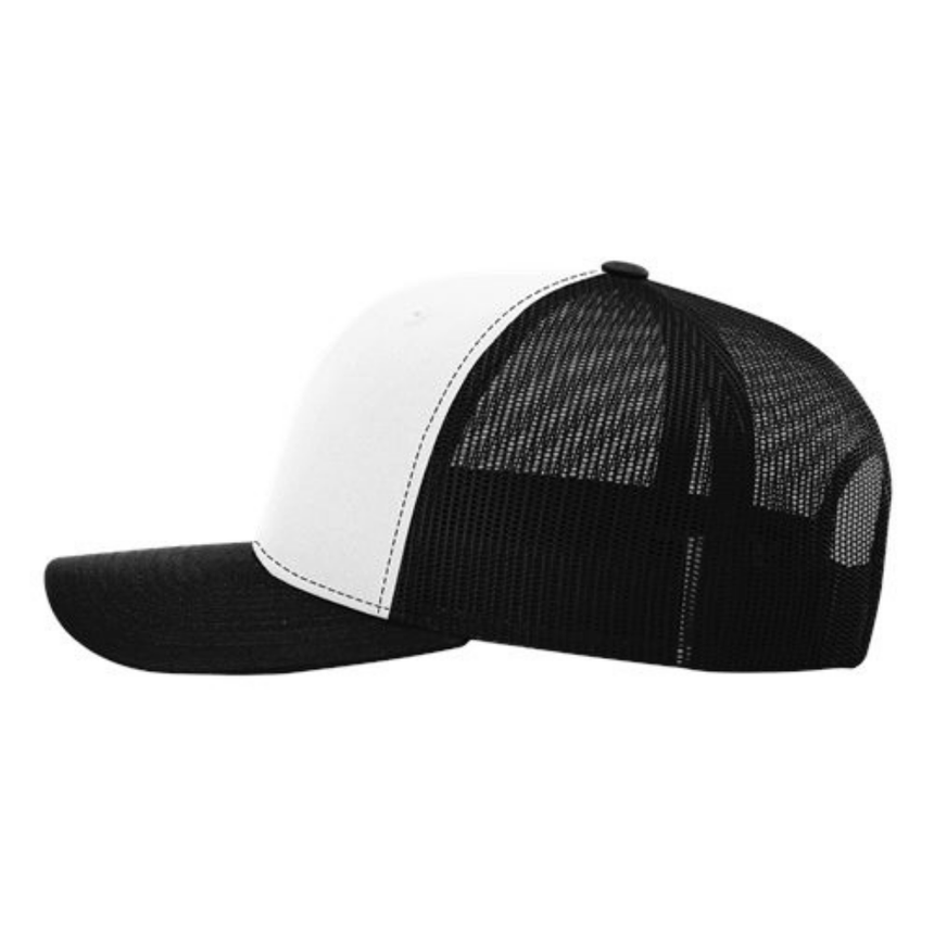Richardson 112 Snapback Trucker Cap - White/Black