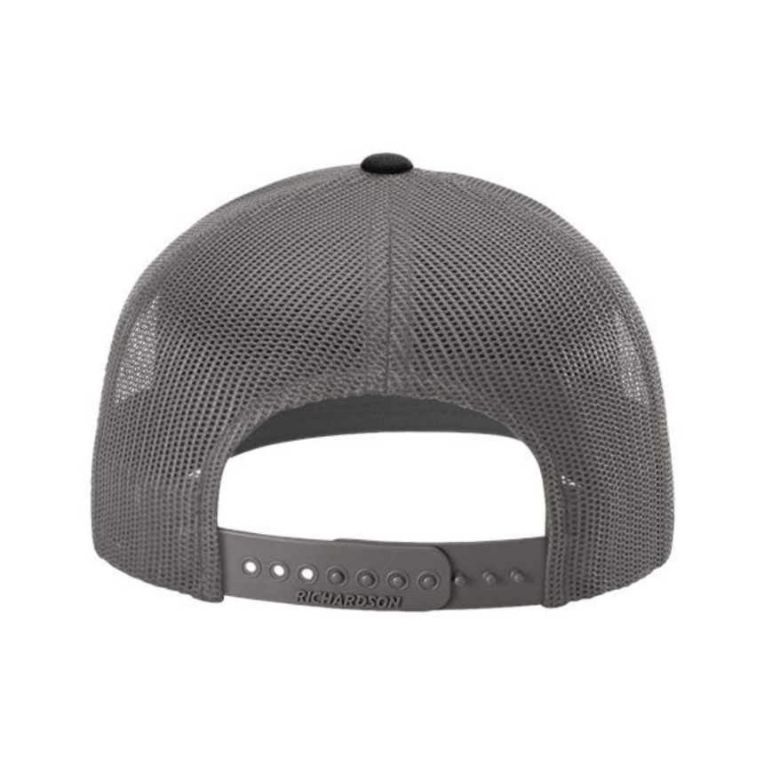 Richardson 112 Snapback Trucker Cap - Black/Charcoal