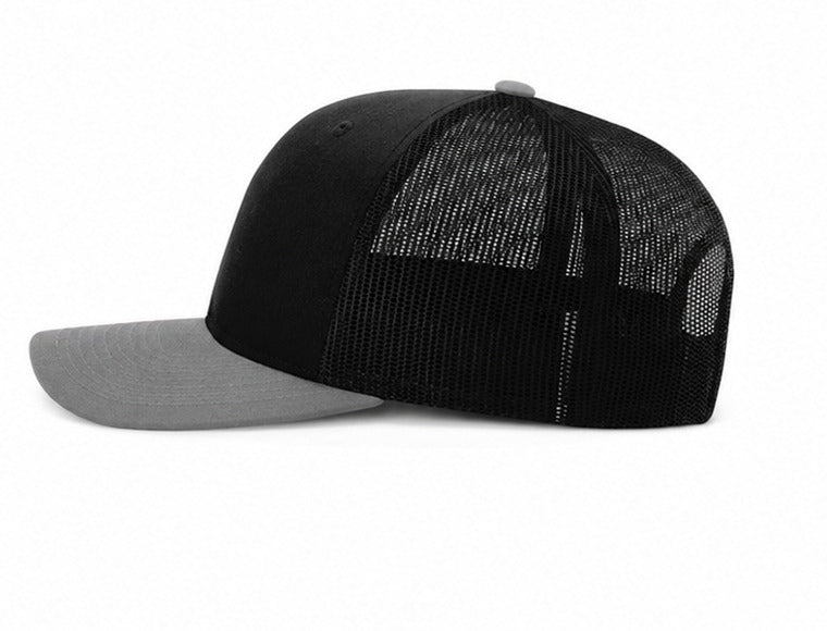 Snapback Trucker Cap - 112 - Black/Grey