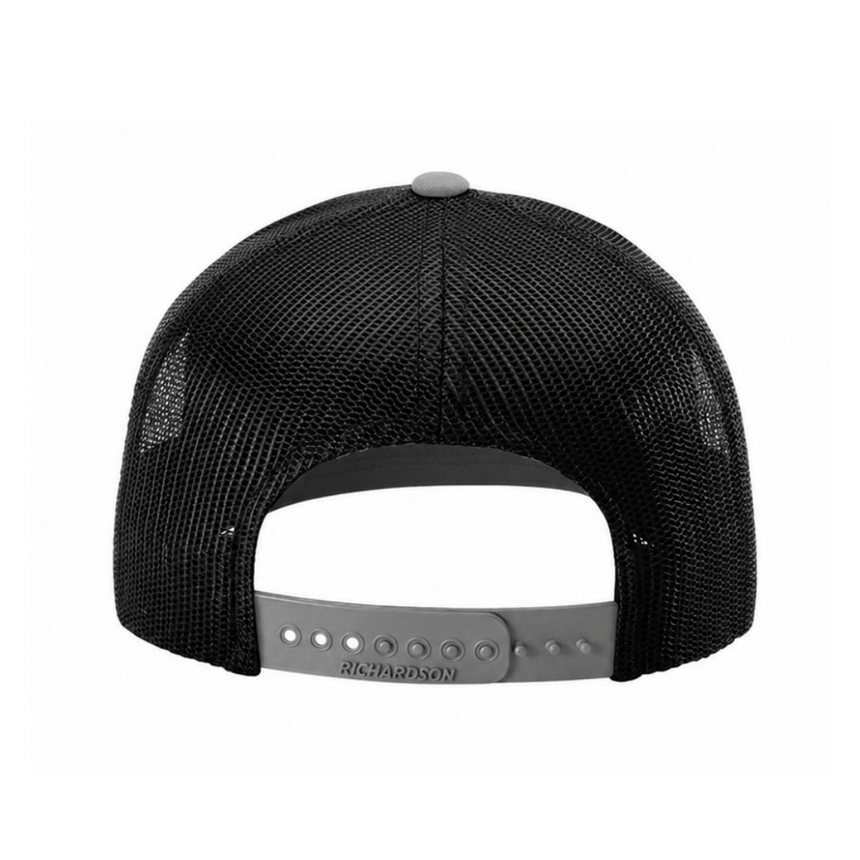 Richardson 112 Snapback Trucker Cap - Black Gray