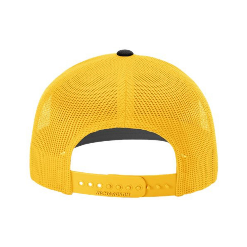 Richardson 112 Snapback Trucker Cap - Black/Gold