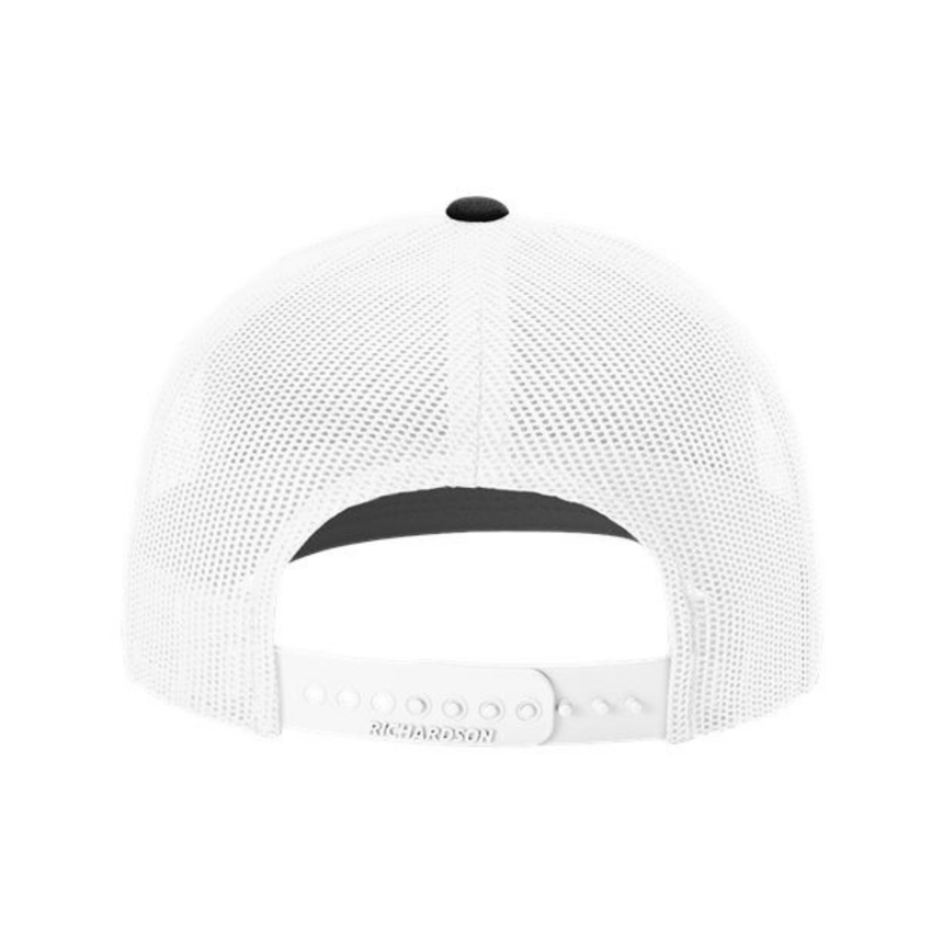 Richardson 112 Snapback Trucker Cap - Black/White