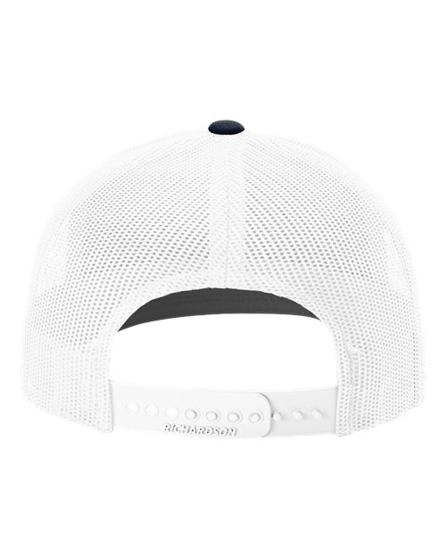 Snapback Trucker Cap - 112 - Columbia Blue/White/Navy