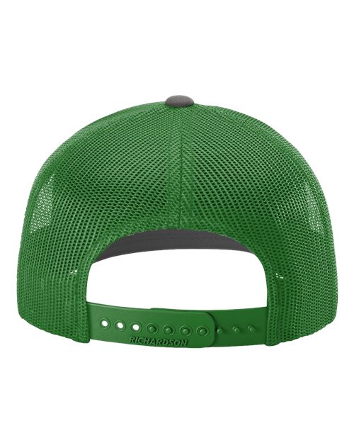 Snapback Trucker Cap - 112 - Charcoal/Kelly Green