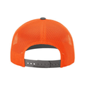 Richardson 112 Snapback Trucker Cap - Charcoal/Neon Orange
