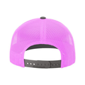 Richardson 112 Snapback Trucker Cap - Charcoal/Neon Pink