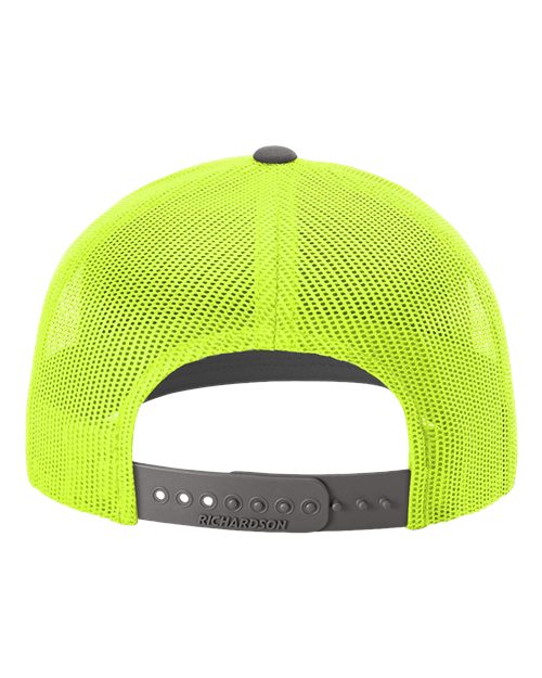 Snapback Trucker Cap - 112 - Charcoal/Neon Yellow