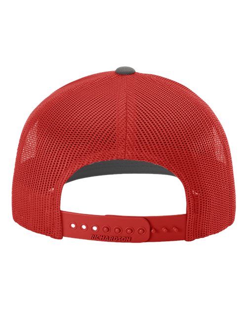 Snapback Trucker Cap - 112 - Charcoal/Red