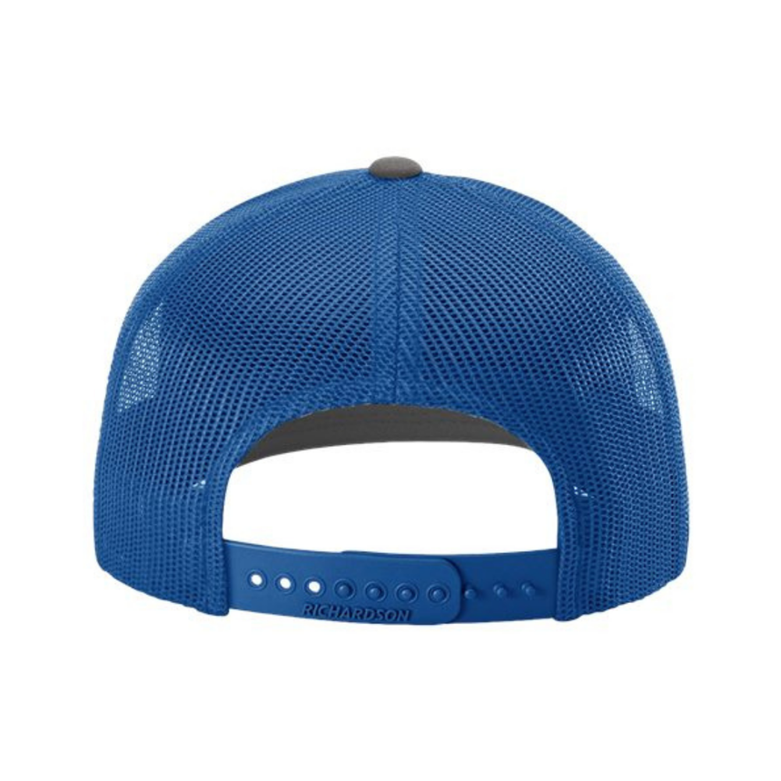Richardson 112 Snapback Trucker Cap - Charcoal/Royal