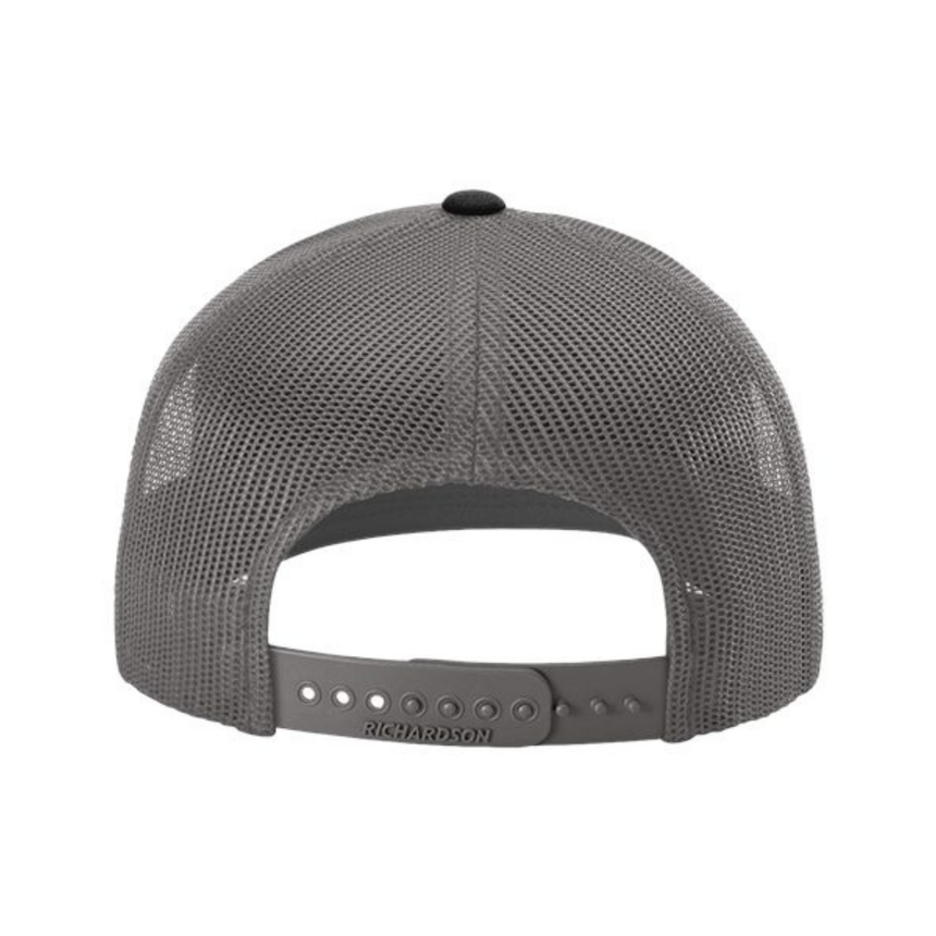 Richardson 112 Snapback Trucker Cap - Grey/Charcoal/Black