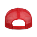 Richardson 112 Snapback Trucker Cap - Heather Grey/Red
