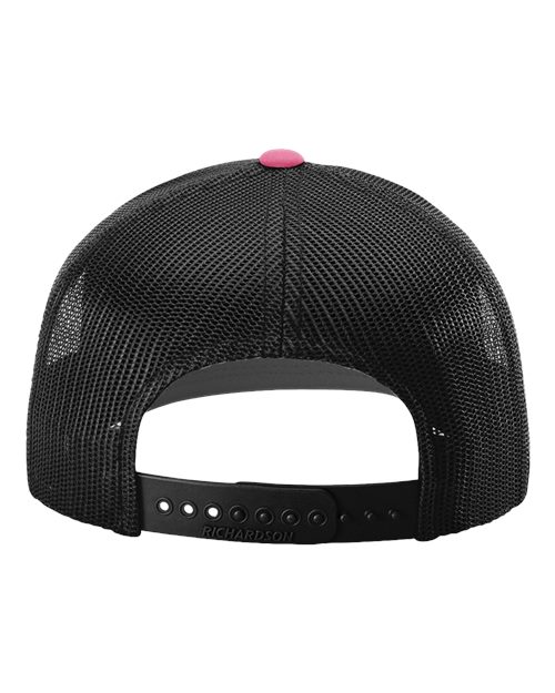 Snapback Trucker Cap - 112 - Hot Pink/Black