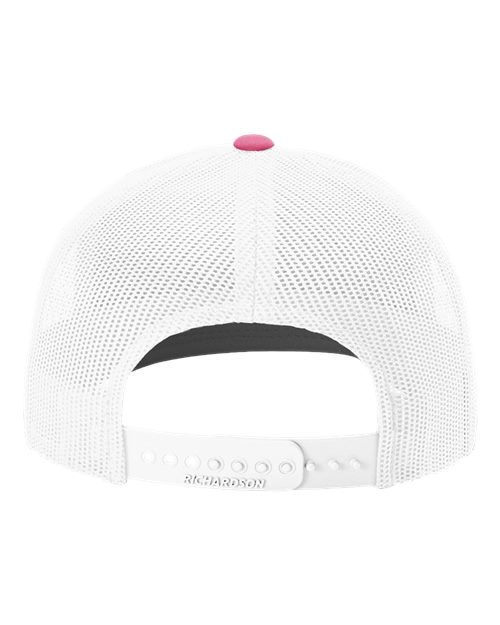 Snapback Trucker Cap - 112 - Hot Pink/White