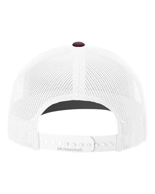 Snapback Trucker Cap - 112 - Maroon/White