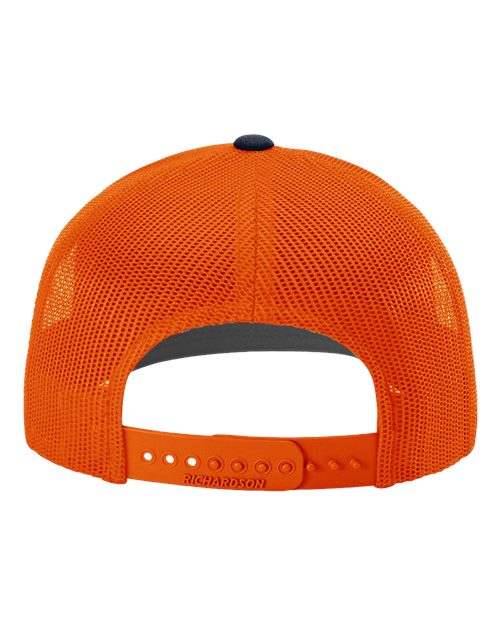 Snapback Trucker Cap - 112 - Navy/Orange
