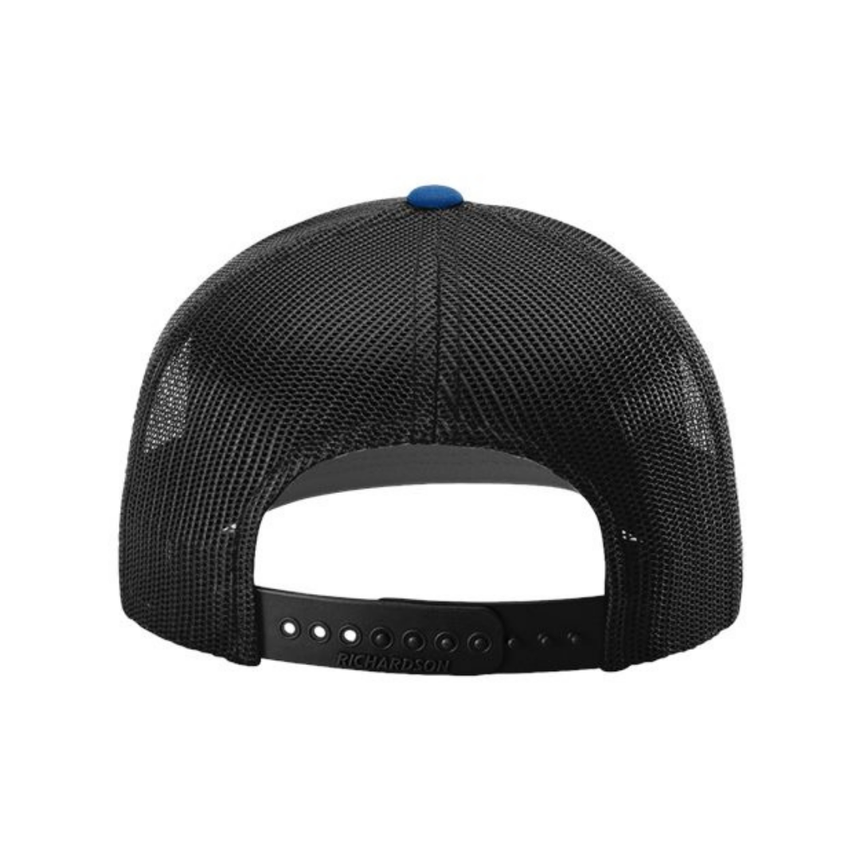 Richardson 112 Snapback Trucker Cap - Royal/Black