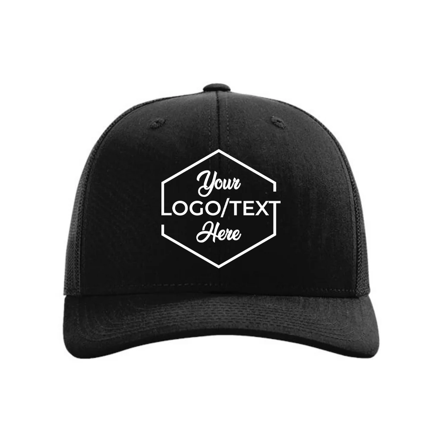 Richardson 112 Snapback Trucker Cap - Black