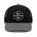 Richardson 112 Snapback Trucker Cap - Black Gray