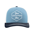 Richardson 112 Snapback Trucker Cap - Columbia Blue/White/Navy