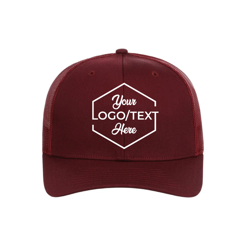 Richardson 112 Snapback Trucker Cap - Cardinal Red