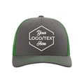 Richardson 112 Snapback Trucker Cap - Charcoal/Kelly Green