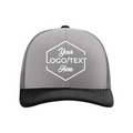 Richardson 112 Snapback Trucker Cap - Gray/Charcoal/Black