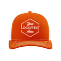 Richardson 112 Snapback Trucker Cap - Orange/White