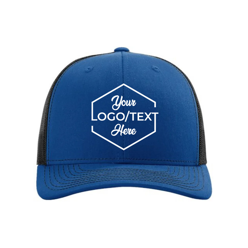 Richardson 112 Snapback Trucker Cap - Royal Blue/Black