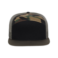 Richardson 168 7 Panel Trucker - Black/Camo