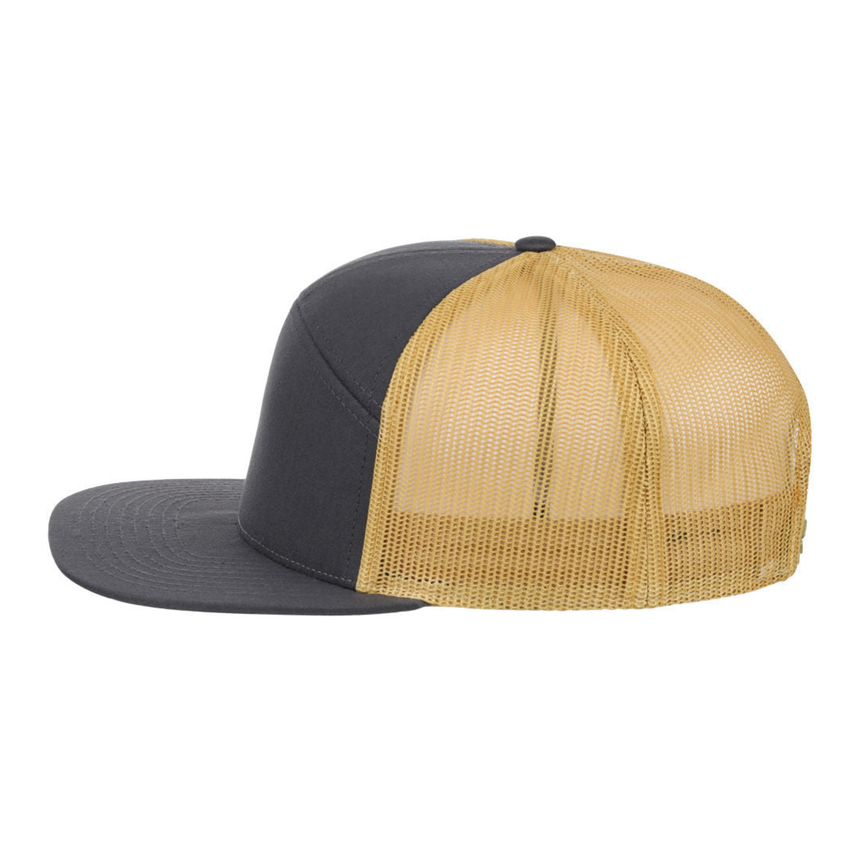 Richardson 168 7 Panel Trucker - Charcoal Gold