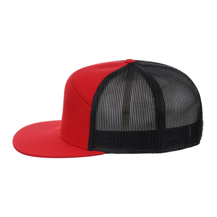 Richardson 168 7 Panel Trucker - Red/Black