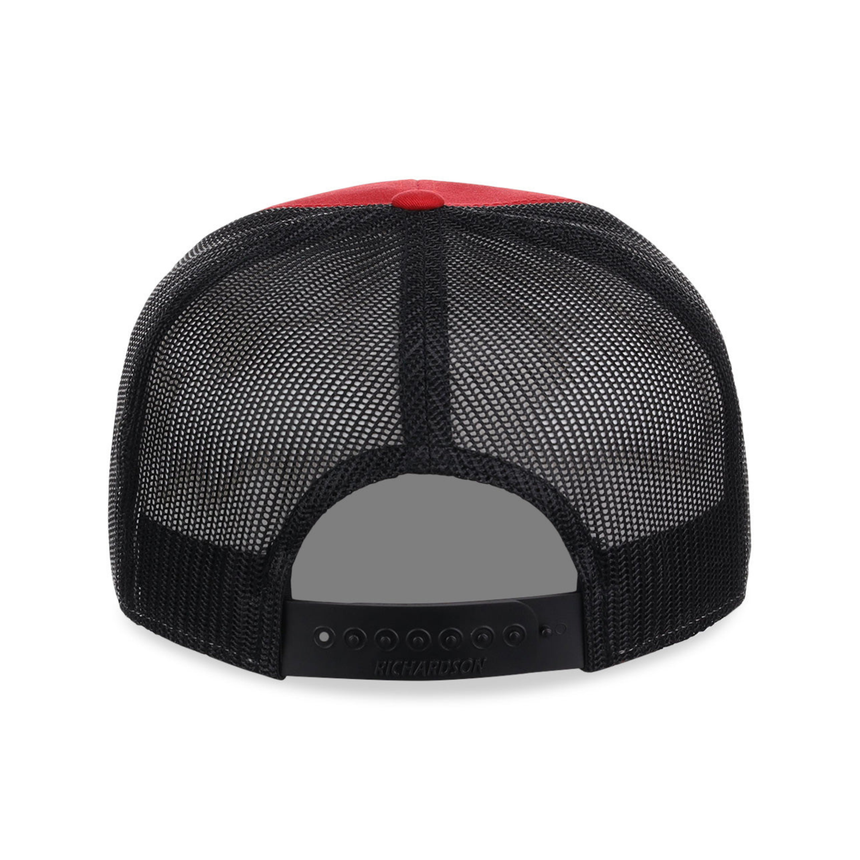 Richardson 168 7 Panel Trucker - Red/Black