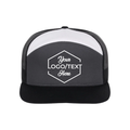 Richardson 168 7 Panel Trucker - Charcoal/Black/White