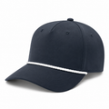 Richardson 258 Five-Panel Classic Rope Cap - Navy/White
