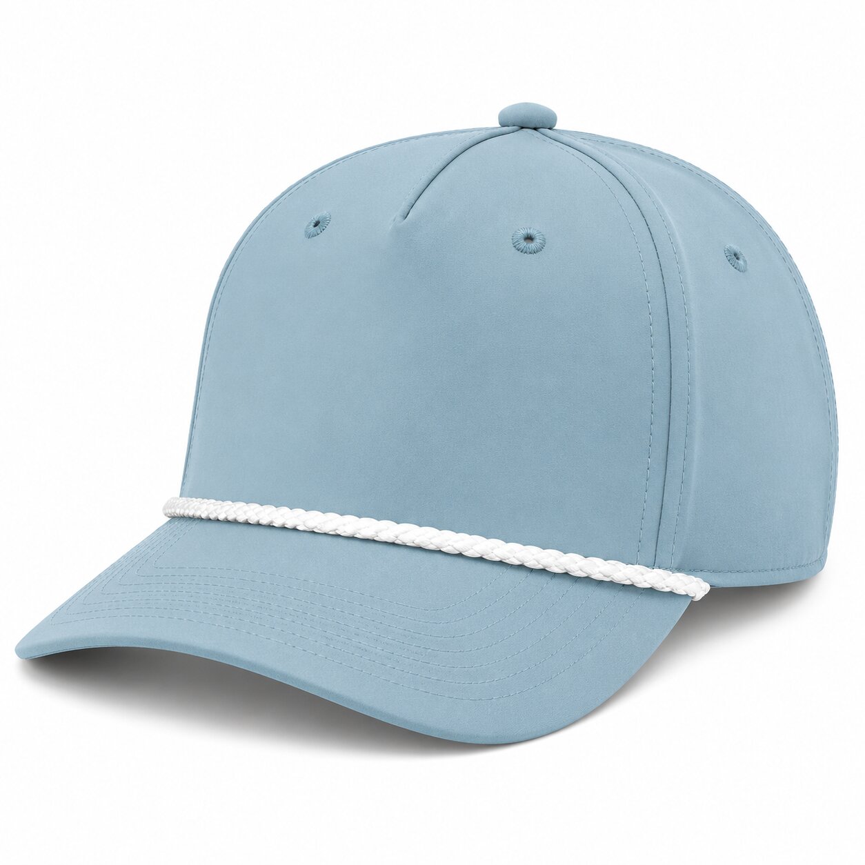 Richardson Five-Panel Classic Rope Cap - 258 - Smoke Blue/White