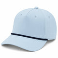 Richardson 258 Five-Panel Classic Rope Cap - Soft Blue/Navy