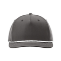 Richardson 258 Five-Panel Classic Rope Cap - Dark Grey/White