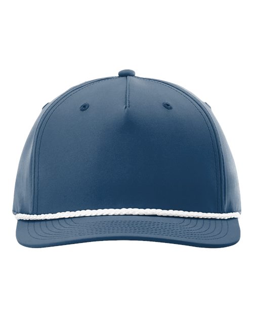 Richardson Five-Panel Classic Rope Cap - 258 - Light Blue/White