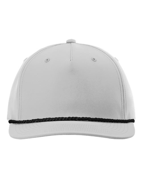 Richardson Five-Panel Classic Rope Cap - 258 - Light Grey/Black
