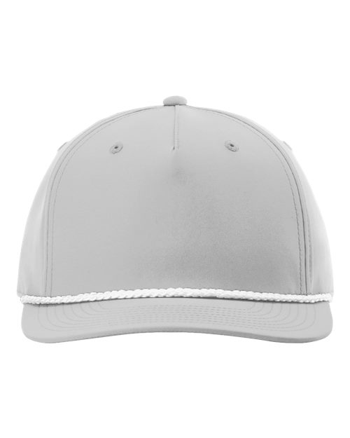 Richardson Five-Panel Classic Rope Cap - 258 - Light Grey/White