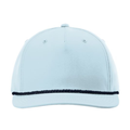 Richardson 258 Five-Panel Classic Rope Cap - Soft Blue/Navy