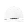 Richardson 258 Five-Panel Classic Rope Cap - White/Black