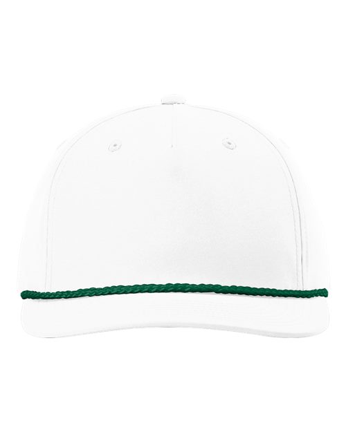 Richardson Five-Panel Classic Rope Cap - 258 - White/Kelly Green